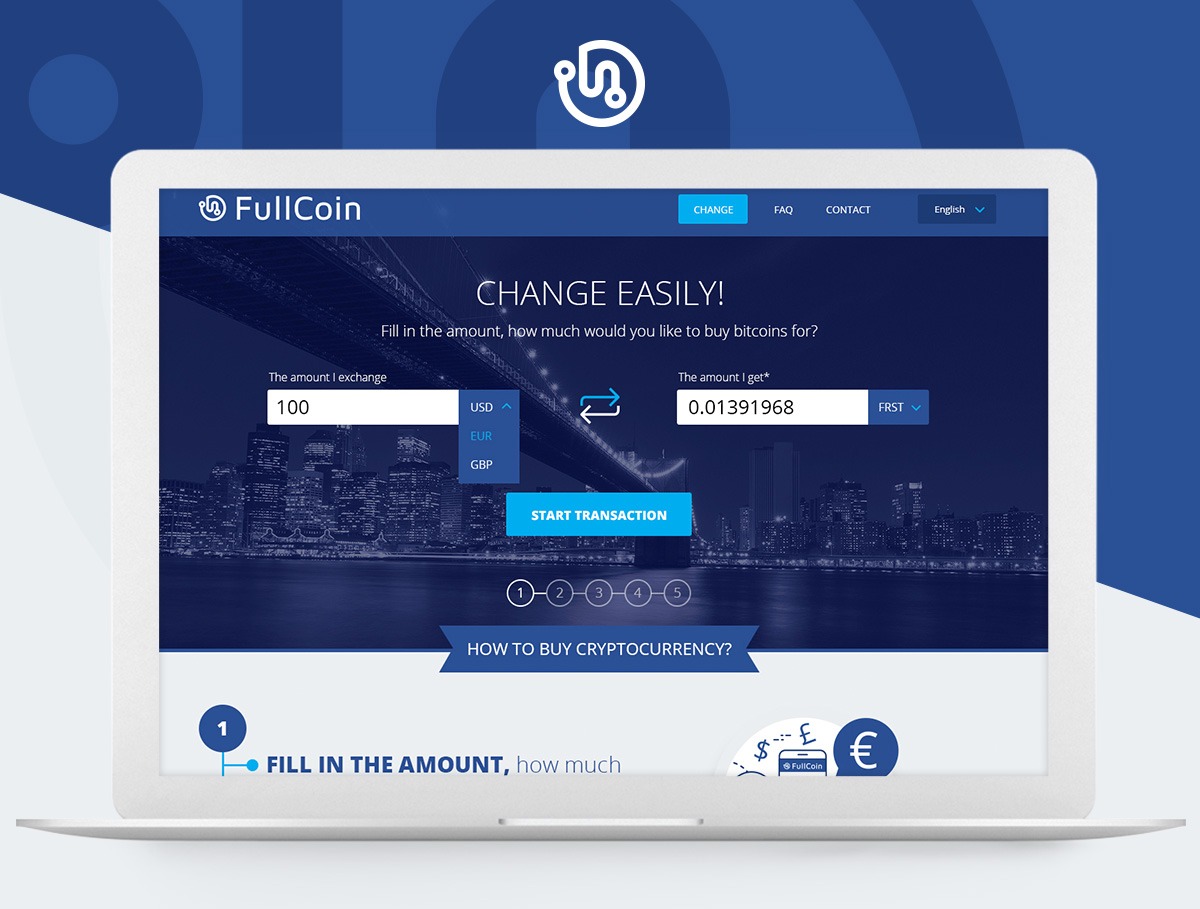 Fullcoin webdesign